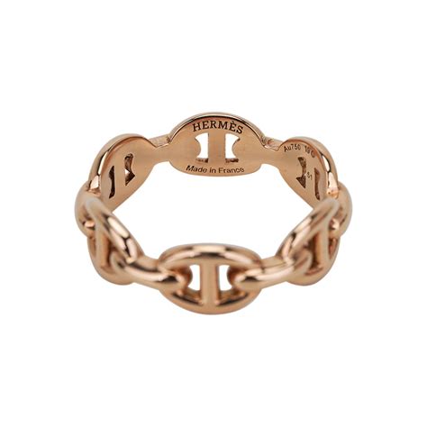 hermes chaine d'ancre ring rose gold|Chaine d'ancre Enchainee ring, small model .